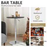 PayLessHere Adjustable Height Bar Table - Modern Pub Table for Dining Room or Kitchen PayLessHere