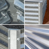 Arrow Sheds GrowIT Galvanized Steel Raised Flower and Plant Bed for The Garden or Greenhouse, 36" x 36" x 17" Arrow