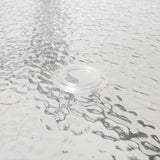 Flash Furniture Brazos Commercial Outdoor Dining Set, 60" Tempered Glass Patio Table with Umbrella Hole, 6 Stack Chairs with Flex Comfort Seats and Backs, Gray/Black Flash Furniture