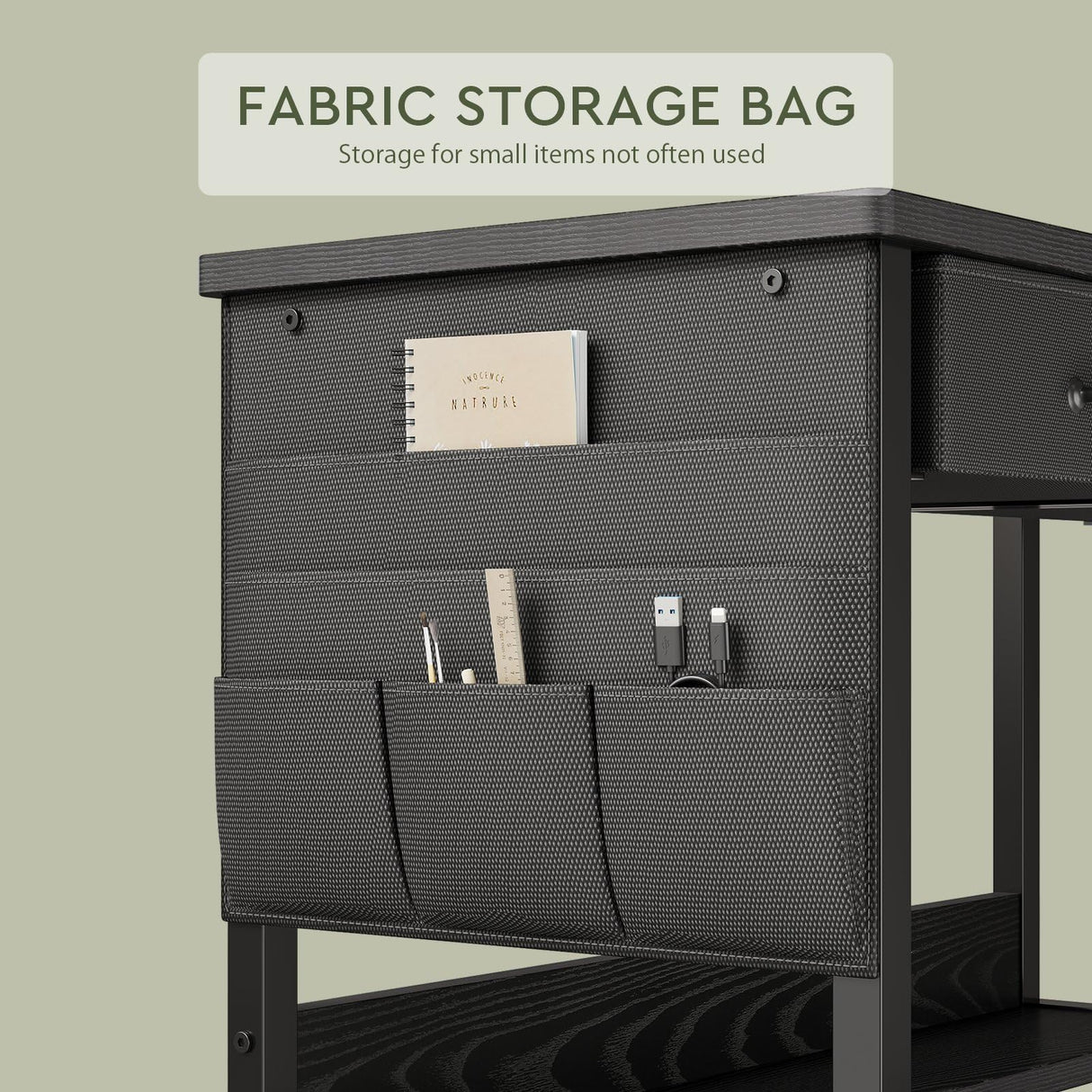 Maihail Small Desk with Drawers for Bedroom, Small Vanity Desk Without Mirror, 39.5inch, Writing Desk with Bookshelf, Computer Desk with Storage Drawers, Vanity Table no Mirror Black Maihail