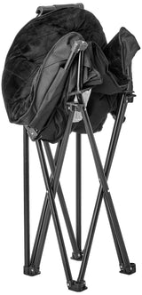 Urban Shop Sherpa Club Chair, Black 31.8D x 28.7W x 35.4H in Urban Lifestyle