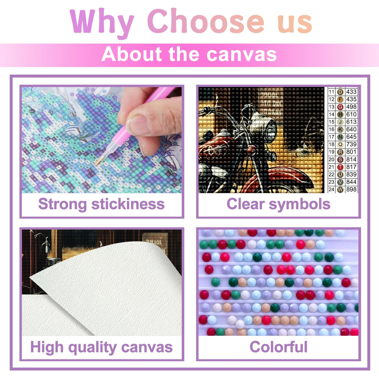 Noche Motorcycle Diamond Painting Kit for Adults, Diamond Art Racing Car, Full Drill Round Rhinestone Craft Canvas for Home Wall Decor 12x16 inch Noche