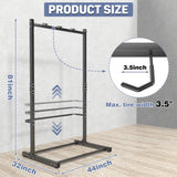 WALMANN Freestanding Bike Stand for Garage, 4 Bikes Vertical Bike Storage Stand Heavy Duty Bike Floor Stand WALMANN