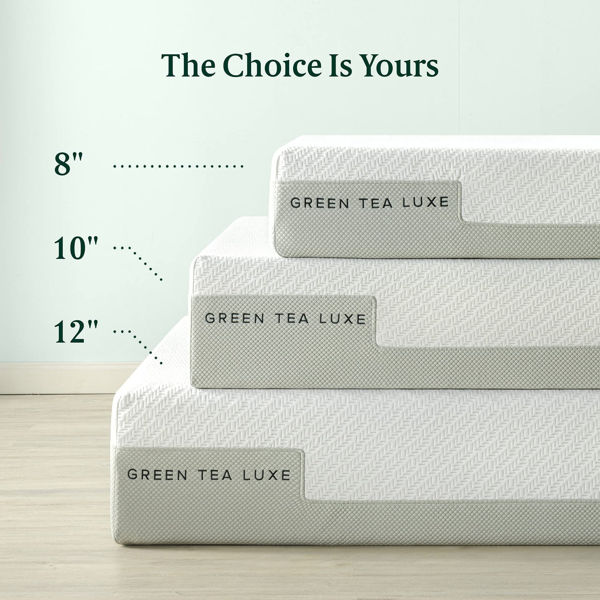 ZINUS 10 Inch Green Tea Luxe Memory Foam Mattress, Twin, Pressure Relieving, CertiPUR-US Certified, Mattress in A Box, All-New, Made in USA ZINUS