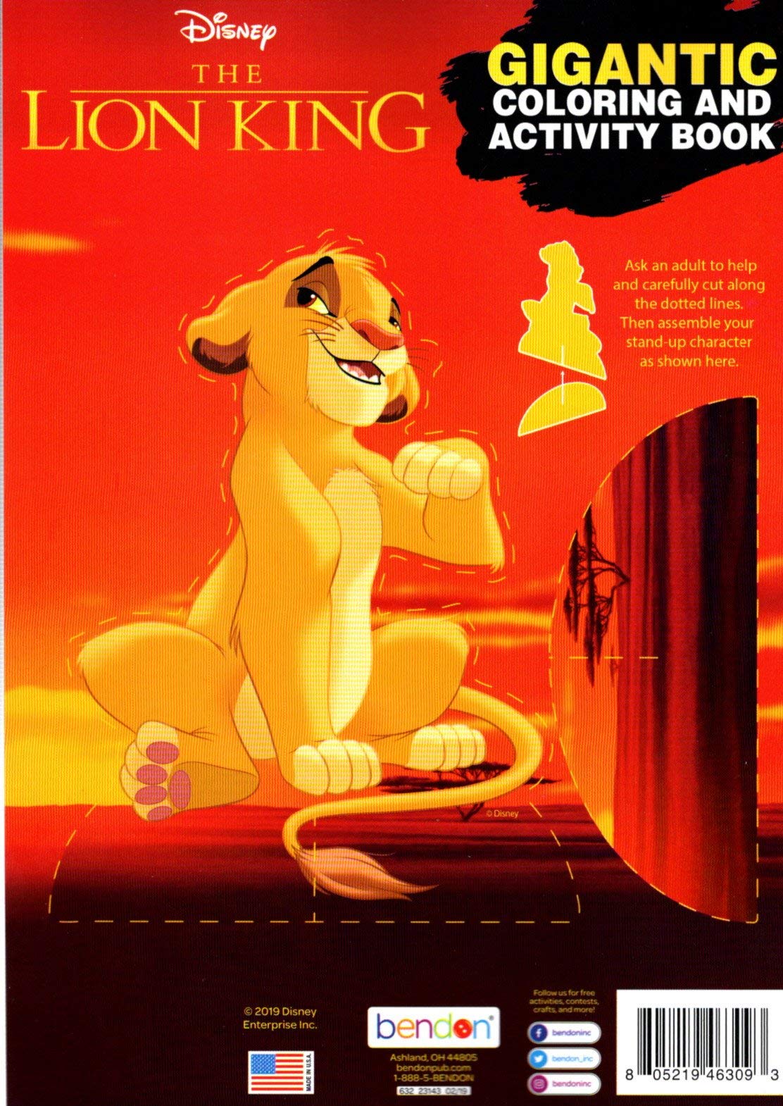 Disney - The Lion King - Gigantic Coloring & Activity Book - 200 Pages Disney