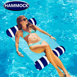 6 Pack Inflatable Pool Floats Adult Size Water Hammock,Water Floaties for Adults,4-in-1 Multi-Purpose Pool Floating Toys,Pool Rafts Lounge Chairs Floaties,for Adults Vacation Fun and Rest ANNIL