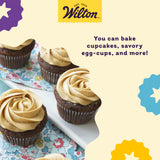 Wilton Ever-Glide Muffin Pan - Enjoy Homemade Muffins , Great for Cupcakes, Roasted Veggies, Shredded Potato Egg Cups and More, Steel, 12-Cavity Wilton