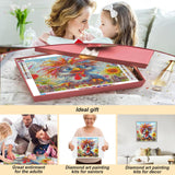 askkqtx Chicken Diamond Art Kits for Adults, Flowers Diamond Painting Kits for Beginners, DIY 5D Full Drill Crystal Rhinestone Funny Gem Art Craft Home Decor 14x14 Inch askkqtx