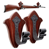 TESLYAR Gun Holder Wall Mount Ash Wood Wooden Gun Hanger Hook Stand Rack Gun Hanger Hardwood TESLYAR