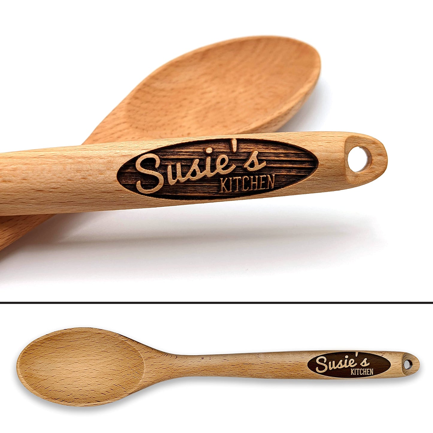 Mothers Day Gift, Personalized Wooden Spoon, Personalized Spoon, Wooden Spoon, Gift for Her, Baking Gift, Cooking Gift, Engraved Spoon, Best Gifts for Mom, Mom Gifts - WoodArtSupply