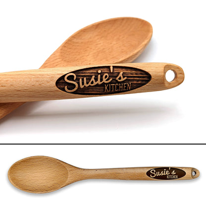 Mothers Day Gift, Personalized Wooden Spoon, Personalized Spoon, Wooden Spoon, Gift for Her, Baking Gift, Cooking Gift, Engraved Spoon, Best Gifts for Mom, Mom Gifts - WoodArtSupply