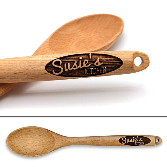 Mothers Day Gift, Personalized Wooden Spoon, Personalized Spoon, Wooden Spoon, Gift for Her, Baking Gift, Cooking Gift, Engraved Spoon, Best Gifts for Mom, Mom Gifts - WoodArtSupply