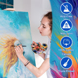 Heart Canvas for Painting, 24 Pack Art Stretched Painting Canvas, 100% Cotton Painting Canvas Supplies with 12 Ounce Triple Primed Acid-Free for Acrylics, Oils & Other Painting Media FROM ONE