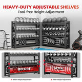 Welfiya 48" W Garage Shelving,4-Tier Heavy Duty Storage Shelves Unit with Adjustable Metal Shelf for Warehouse,Basement,Workshop,4000LBS,48" W x 20" D x 79" H,Black Welfiya