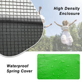 AOTOB 12 FT Kids Toddler Trampoline with Enclosure & Ladder, W-Shaped Leg with 70 pcs Springs for Maximum Elasticity - Perfect for Outdoor and Indoor Fun! AOTOB