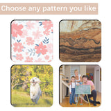 50 PCS Sublimation Coasters Blanks Bulk, 4x4 Inch Square Blank Cup Mat Rubber for Sublimation Transfer Heat Press Printing DIY Crafts ORJ