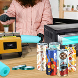 Hysagtek 2 x Sublimation Silicone Wraps for Tumblers 20oz Seamless Sublimation, Silicone Tumbler Wraps, Silicone Sleeves for Sublimation, with Gloves, Heat Tape for Sublimation Tumbler Heat Press Hysagtek