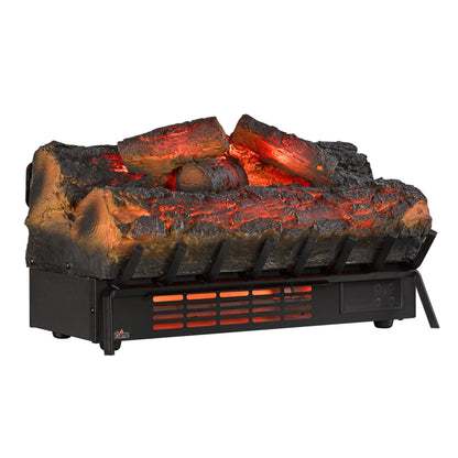 duraflame Electric Log Set 1,000 Sq Ft Heater, Faux Logs Insert with Infrared Flames for Existing Fireplaces, Remote Control Included