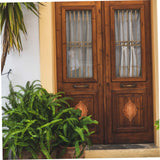 GRIRIW 2pcs Wood Carving Decals Carved Wood Appliques Floral Applique Wooden Carving Applique Peel and Stick Mirrors for Wall Carved Wood Wall Art Panel Floor 3D Semi-Finished Product GRIRIW