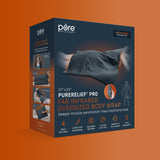Pure Enrichment PureRelief Pro Far Infrared Oversized Body Wrap - 35” x 27” Full-Body Infrared Heating Pad for Back Pain, Shoulder Aches, Neck Strains, & Soreness in Knees, Abdomen, Chest, & Legs Pure Enrichment