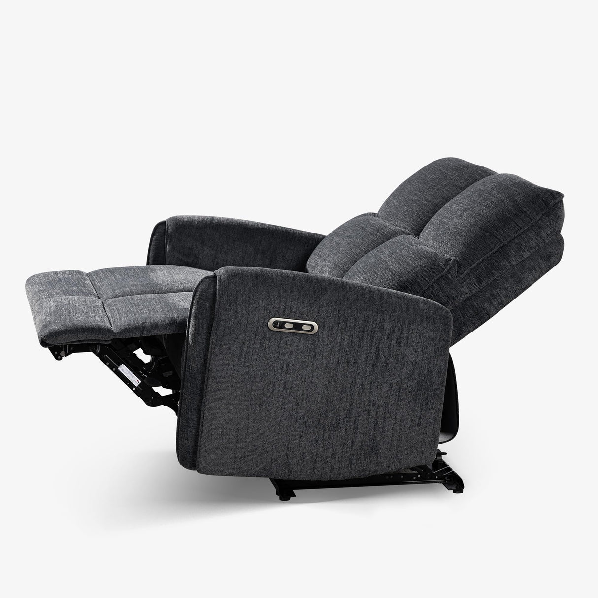 53.5" Zero Wall Hugger Power Reclining Loveseat Sofa with USB & Type-C Ports, Electric Recliner Loveseat with Lumbar Pillows, Small Space Wall Hugger Reclining Couch for Living Room & RV (Dark Grey) LURVIA