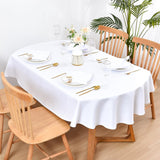 Wolkemer Set of 4 White Cloth Napkins 17 x 17 Inches Solid Washable Polyester Dinner Napkins with Hemmed Edges for Dinners Parties Weddings Banquets Events Table Decoration Wolkemer