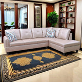 NicBex MZX-Niki-SF-00072-LWJ Sofas & Couches, Right Chaise, Latte-Faux Leather NicBex