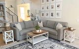 PHI VILLA Farmhouse Coffee Table for Living Room, White Coffee Tables with Storage Rustic Style Modern PHI VILLA