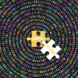 Pi π Day Puzzle for Adults 1000 Pieces, Round Rainbow Jigsaw Puzzle, Hard Impossible Puzzle by Number IdeaBazar