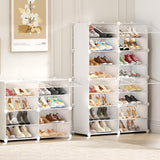 HOMICKER Shoe Storage,8 Tier Shoe Rack Organizer for Closet Shoe Cabinet with Door Shoe Shelves for Closet,Entryway,Hallway,Bedroom HOMICKER