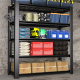 NEXVRTAU 76"H x 60"W x 24"D 5-Tier Heavy Duty Garage Shelving Unit with Wire Shelves,3000 LBS Capacity Metal Storage Rack,Adjustable Boltless Steel Shelves for Garage,Basement,Pantry,Warehouse.1 Pack Nexvrtau