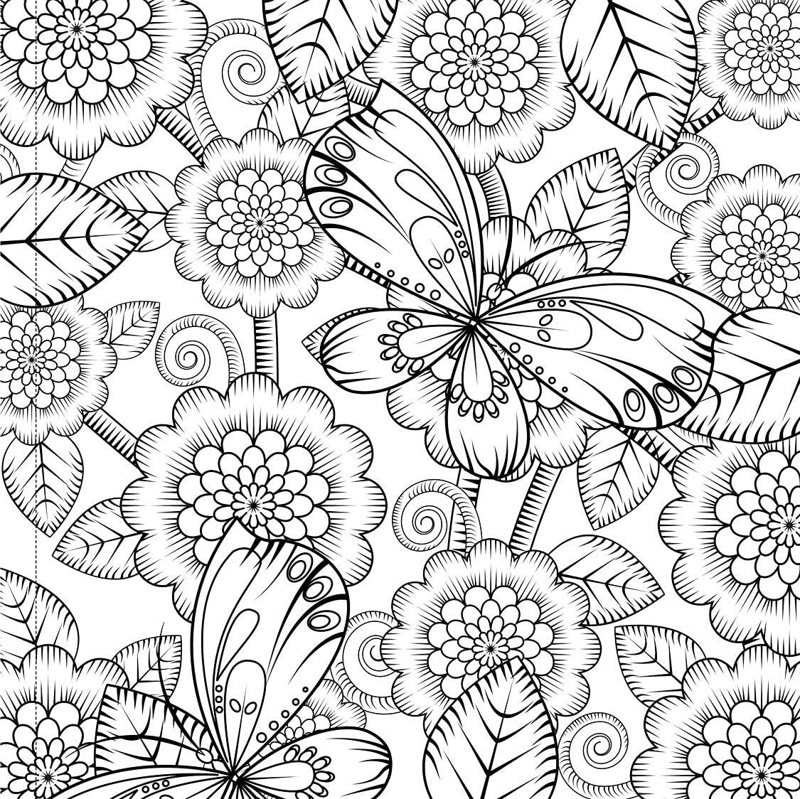Nature, Garden and Forest: Colouring Books for Adults with Tear Out Sheets (Adult Colouring Book) [Paperback] Wonder House Books Editorial Wonder House