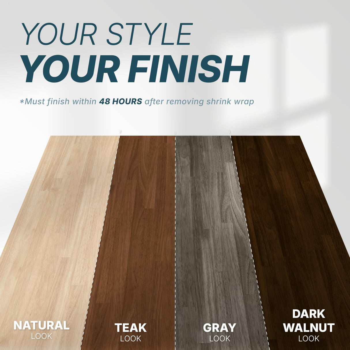 ARIEL 60 x 25 x 1.5 Hevea Unfinished Butcher Block Countertop, Solid Wood Butcher Block Table Top for DIY Workbench Top, Dining Table Top, Kitchen Island Top, Washer Dryer Top ARIEL