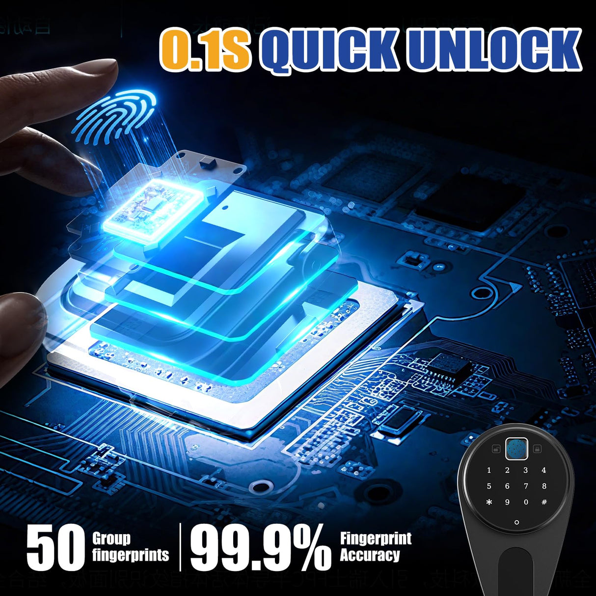 5-8 Gun Safe,Gun Cabinet for Rifles and Pistols, Tall Gun Safe for Shotguns, Biometric Gun Cabinet for Home with Alarm System and Silent Mode, Detachable Gun Rack, Black (51.9"H x 11"D x 11.8"W) ZZXCBB