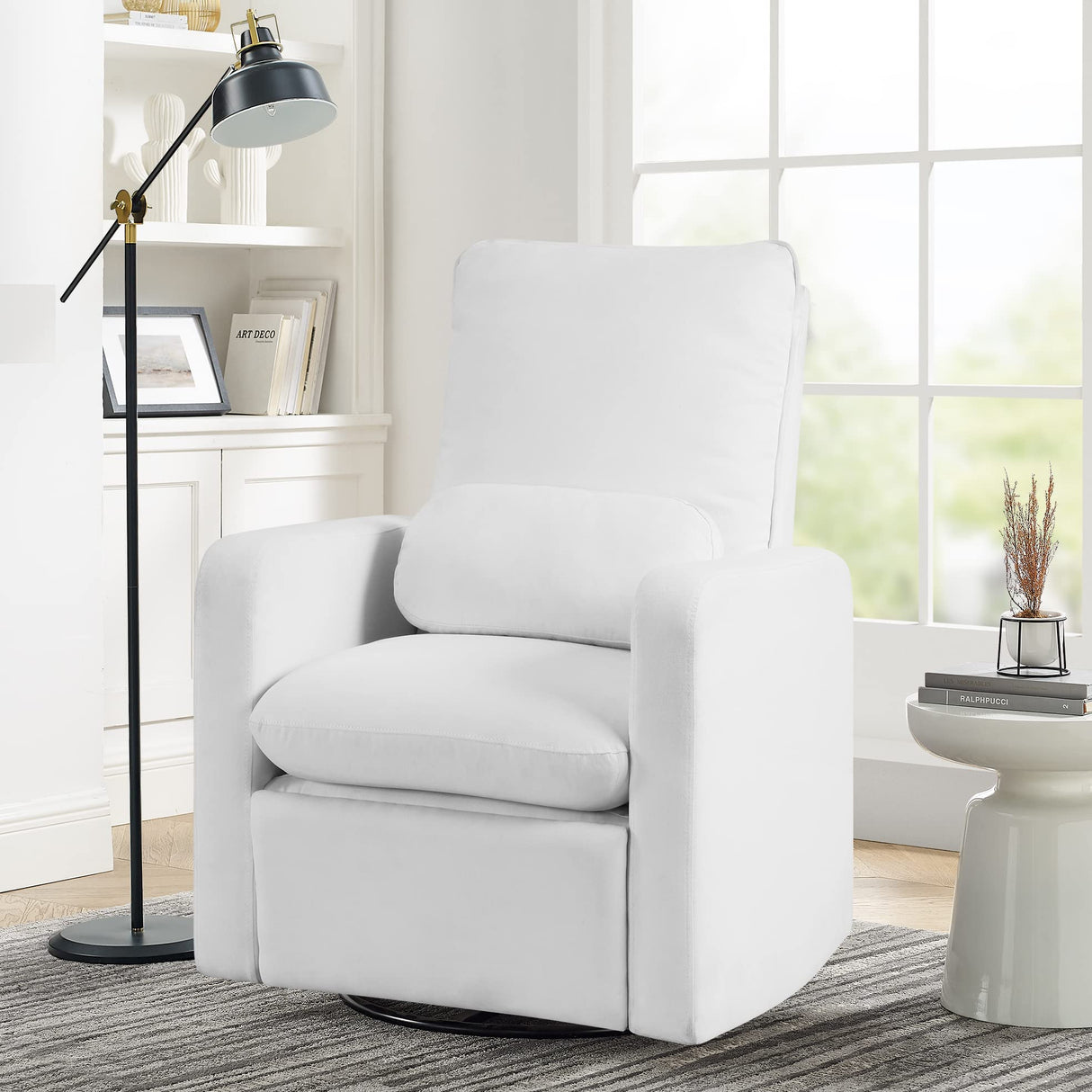 GAP babyGap Cloud Recliner with LiveSmart Evolve - Sustainable Performance Fabric, Artic Delta Children