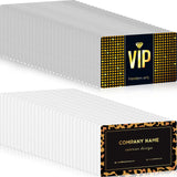 Zonon 120 Pieces Sublimation Metal Business Cards Blanks Aluminum Metal Name Card 3.4 x 2.1 x 0.009 Inches 0.22 mm Thick Business Cards for Color UV Print Custom Engrave Print DIY Zonon