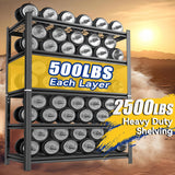 Notmise Garage Shelving Units and Storage, Heavy Duty Storage Shelves Adjustable Tall Shelf Steel Shelving for Industrial, Warehouse, Basement (Wire 72” H x 35.43” W x 15.75” D) Notmise