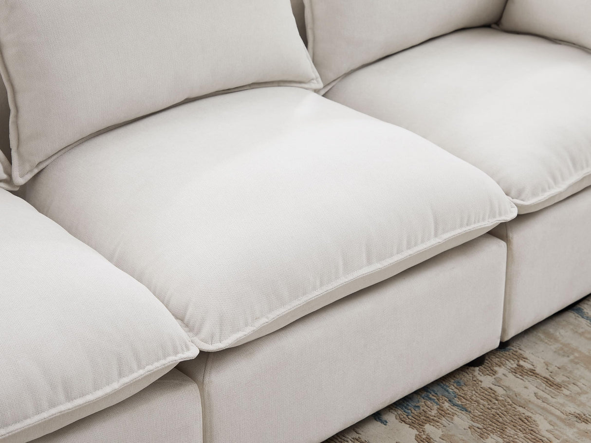 VANOMi Modular Sectional Sofa, 5 Seater Sofa with Reversible Chaise for Living Room, L Shape Sofa VANOMi