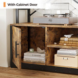 IRONCK Bookshelves 6 Tiers 73.1 inch Tall Industrial Bookshelf with Doors, Bookcase and Display Shelf, Open Storage Cabinet for Living Room, Home Office IRONCK