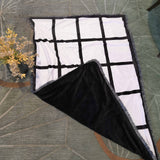 LYFLES 2 Pack Sublimation Blanks Throw Blanket with 20 Photos Panel 40"X60",100% Polyester LYFLES