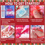 Christmas Diamond Painting Kits for Adults Red Truck Diamond Art Kits for Adults DIY 5D Diamond Painting Kits for Beginners Home Wall Decor 12x16inch Mandun