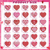 Motipuns 30 Pcs Valentine's Day Heart Diamond Painting Magnets Kits Valentines Diamond Art Fridge Magnet Refrigerator Sticker for Beginners Adults DIY Art Craft Gifts Home Decors Motipuns