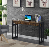 Convenience Concepts Monterey Console Table, Barnwood/Black Convenience Concepts