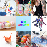 Airbrush Paint - 44 Colors with 4 Thinner Airbrush Paint Set 1fl oz, Leather & Shoe Air Brush Paint Kit Water Based for Artists Beginners Hobbyist rhinowisdom