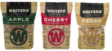 Ultimate Western BBQ Smoking Wood Chips Variety Pack Bundle (3)- Apple, Pecan, and Cherry Flavors Western BBQ Prodcuts