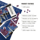 Lantern Press Made in USA Puzzle for Adults - 1000 Pieces, Reference Poster, Premium Box, Washington, DC, Night Scene Lantern Press