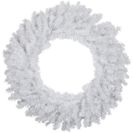 Northlight Unlit White Canadian Pine Artificial Christmas Wreath, 24" Northlight