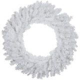 Northlight Unlit White Canadian Pine Artificial Christmas Wreath, 24" Northlight