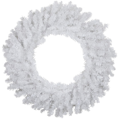 Northlight Unlit White Canadian Pine Artificial Christmas Wreath, 24"