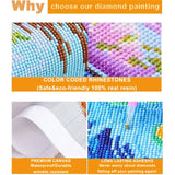 ajepon Gnome Diamond Art Kits for Adults - Fall 5D Diamond Painting, Gnomes Gem Art for Adults, Fall Pumpkin Gem Painting Kits for Wall Home Decor Arts Craft 12x16inch ajepon